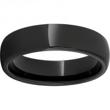 Black Diamond Ceramic Domed Band