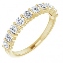 14K Yellow 3/4 CTW Diamond Anniversary Band