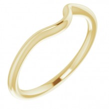 14K Yellow Band for 4.1 mm & 4.4 mm Round Ring