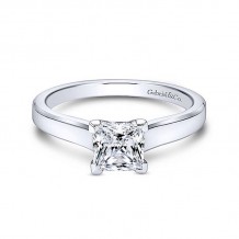 Gabriel & Co 14K White Gold Enid Solitaire Diamond Engagement Ring