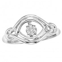 Sterling Silver Diamond Rhythm Of Love Ring