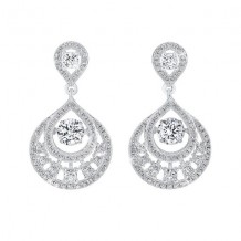 Gems One Silver Cubic Zirconia Earring
