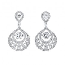 Gems One Silver Cubic Zirconia Earring