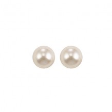 Gems One 14Kt White Gold Pearl (1 Ctw) Earring