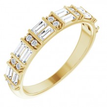 14K Yellow 1/2 CTW Diamond Anniversary Band