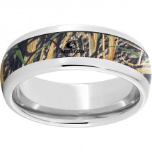 Serinium Domed Band with Mossy Oak Shadowgrass Inlay