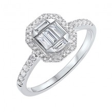 Gems One 14Kt White Gold Diamond (1/2Ctw) Ring