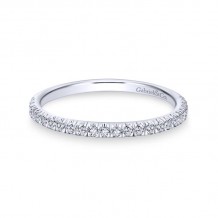 Gabriel & Co. 14k White Gold Contemporary Anniversary Wedding Band