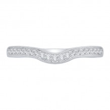 Shah Luxury 14K White Gold Diamond Wedding Band