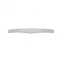 Shah Luxury Round Diamond Half-Eternity Wedding Band In 14K White Gold