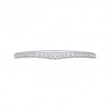 Shah Luxury Round Diamond Half-Eternity Wedding Band In 14K White Gold