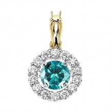 Gems One 14KT Yellow Gold & Diamond Rhythm Of Love Neckwear Pendant  - 3/4 ctw