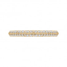 Shah Luxury Round Diamond Half-Eternity Wedding Band In 14K Yellow Gold