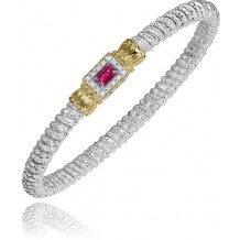 Vahan 14k Gold & Sterling Silver Pink Topaz Bracelet