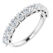 14K White 1 CTW Diamond Anniversary Band