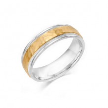 Camelot Sterling Silver & 10k White Gold Mattox Wedding Band