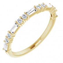 14K Yellow 3/8 CTW Diamond Anniversary Band