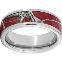 Serinium Pipe Cut Band with Realtree AP Cardinal Inlay