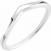 14K White Band