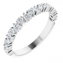 Platinum 1/2 CTW Diamond Anniversary Band