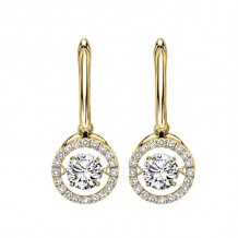 Gems One 14KT Yellow Gold & Diamond Rhythm Of Love Fashion Earrings  - 2-1/2 ctw