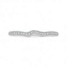 Shah Luxury 14K White Gold Diamond Wedding Band