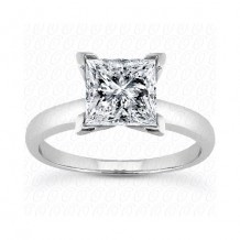 14k White Gold Semi-Mount Solitaire Engagement Ring