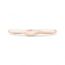 Shah Luxury 14K Rose Gold Plain Wedding Band