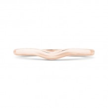 Shah Luxury 14K Rose Gold Plain Wedding Band