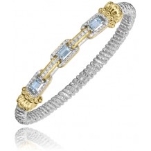 Vahan 14k Gold & Sterling Silver Sky Blue Topaz Bracelet