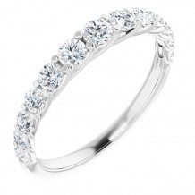 14K White 3/4 CTW Diamond Anniversary Band