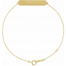 14K Yellow Geometric 7-8 Bracelet