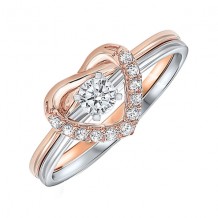 Gems One 10Kt White Rose Gold Diamond (1/4Ctw) Ring