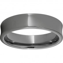 Rugged Tungsten  6mm Concave Polished Band