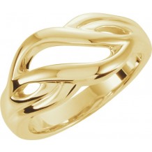 14K Yellow Freeform Remount Ring