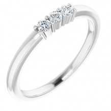 14K White 1/6 CTW Diamond Anniversary Band