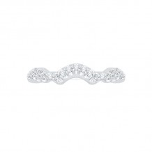 Shah Luxury Round Diamond Wedding Band In 14K White Gold