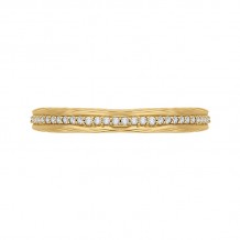 Shah Luxury Round Diamond Wedding Band In 14K Yellow Gold