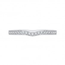 Shah Luxury 14K White Gold Half-Eternity Diamond Wedding Band