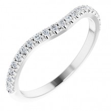 14K White 1/5 CTW Matching Diamond Band