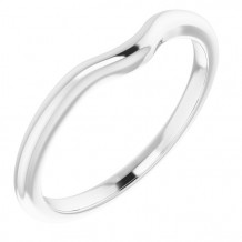 14K White Matching Band