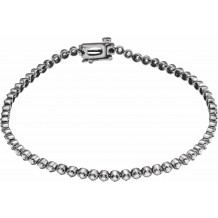 14K White 1 CTW Diamond Line Bracelet