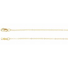 14K Yellow 1.2 mm Flat Cable 7 Bracelet