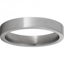 Titanium Flat Band with Satin Finish