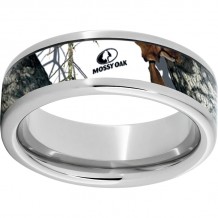Serinium Pipe Cut Band with Mossy Oak Winter Inlay