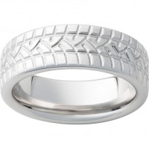 Serinium Pipe Cut Band with Milled Tire Tread