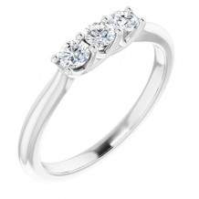 14K White 1/3 CTW Diamond Anniversary Band