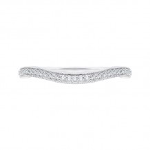 Shah Luxury Round Diamond Half-Eternity Wedding Band In 14K White Gold