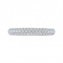 Shah Luxury 14K White Gold Diamond Wedding Band