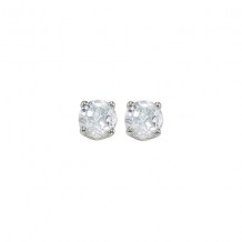 Gems One 14Kt White Gold White Topaz (7/8 Ctw) Earring